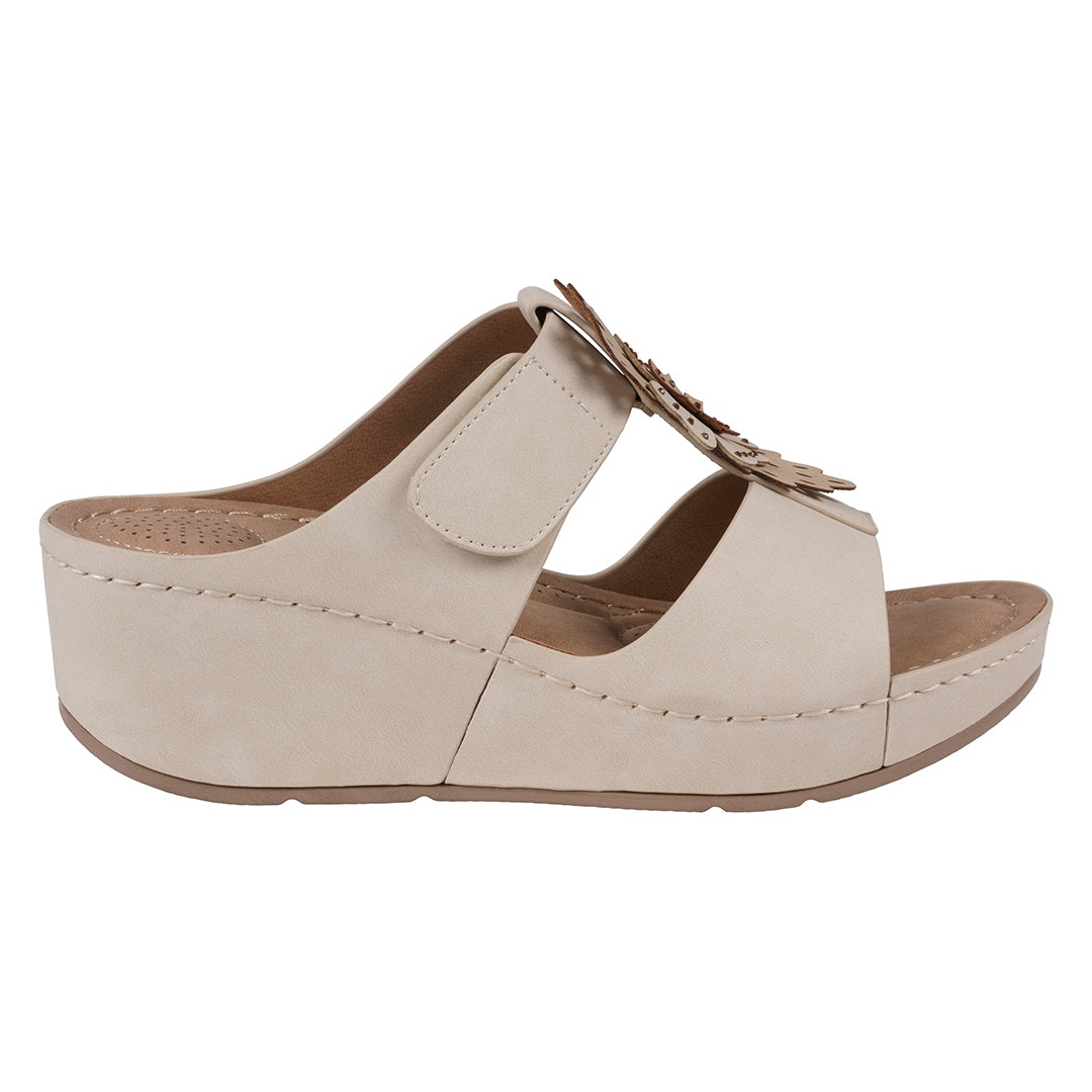 Women's Talia Tan Floral Wedge Sandals